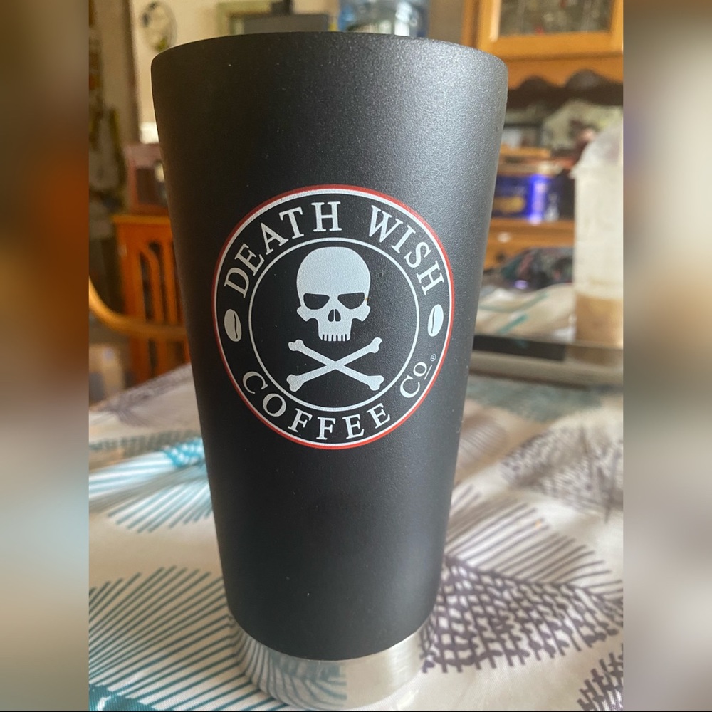 Death wish coffee cup
